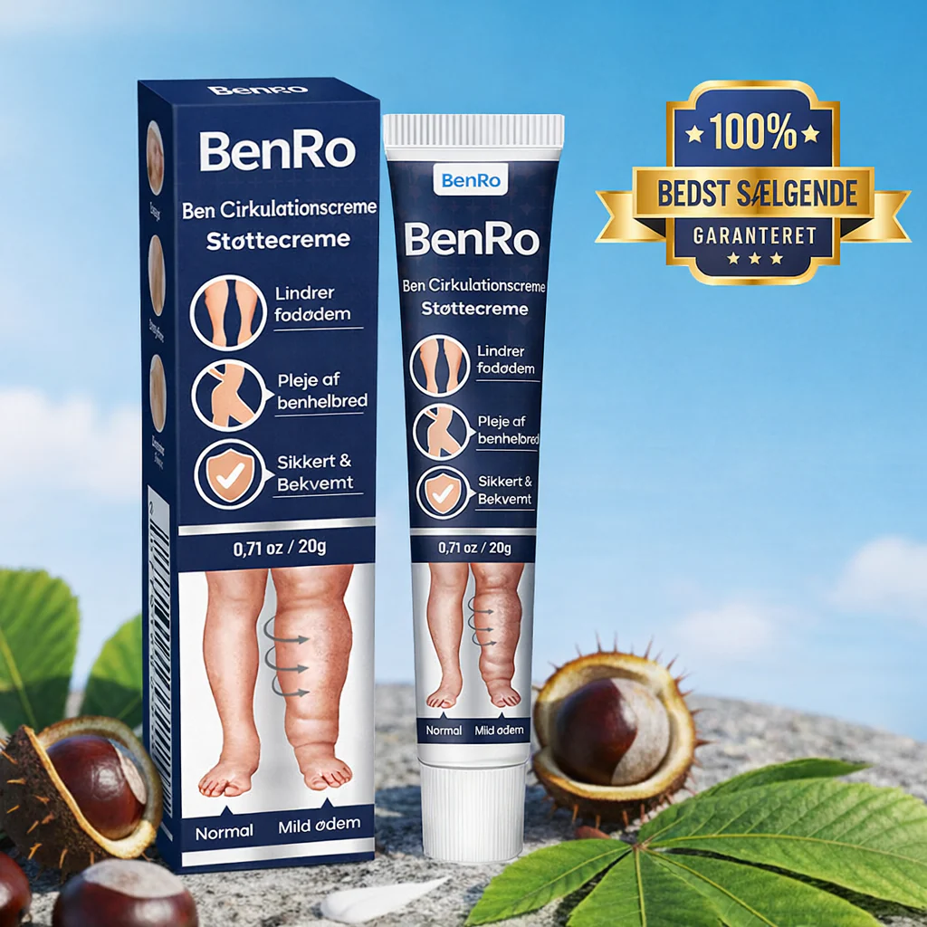 BenRo™ – Lindrende bencreme til lette ben og bedre blodcirkulation