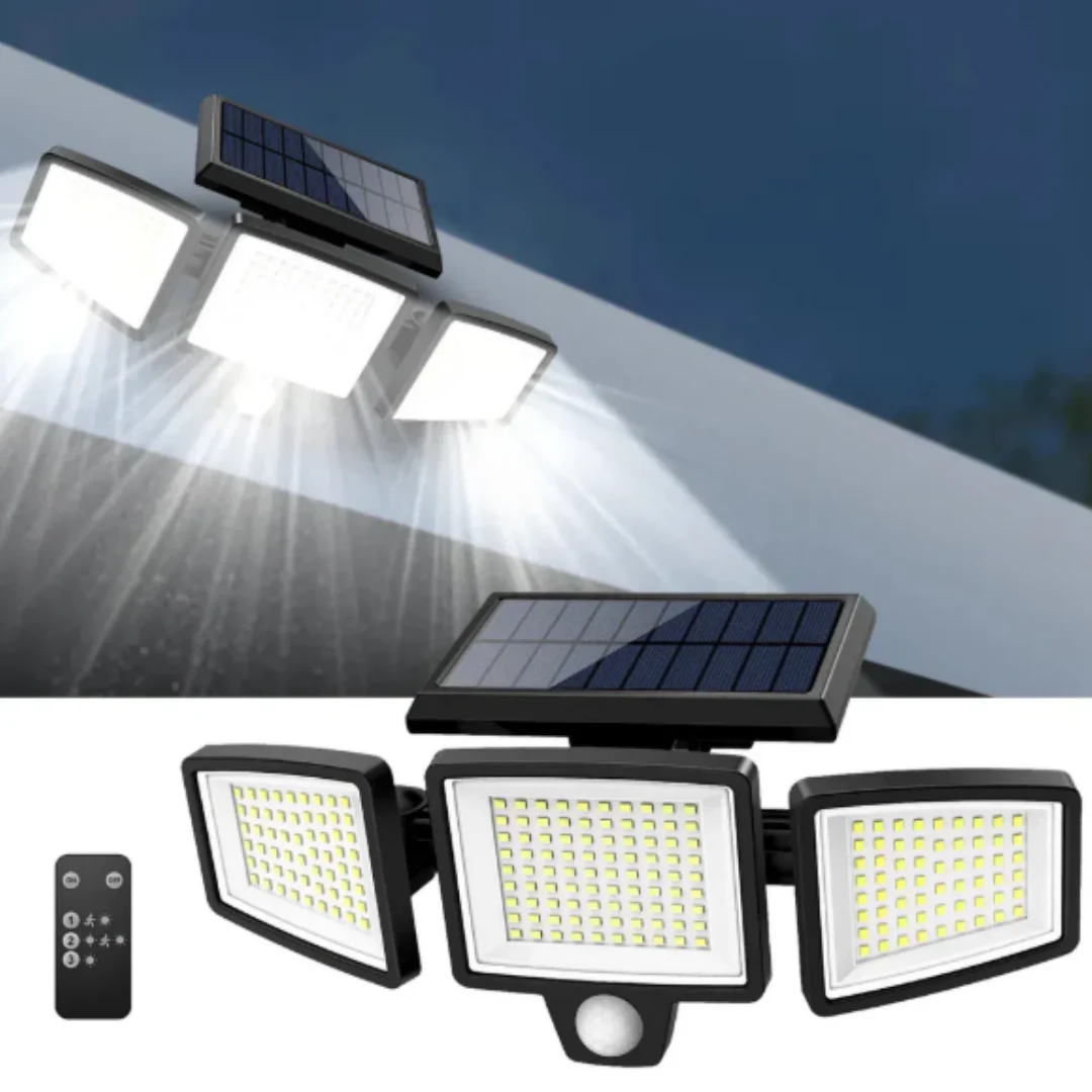 BevægelsesLys™ – Kraftig solcellelampe til udendørs brug med sensor - Image 3