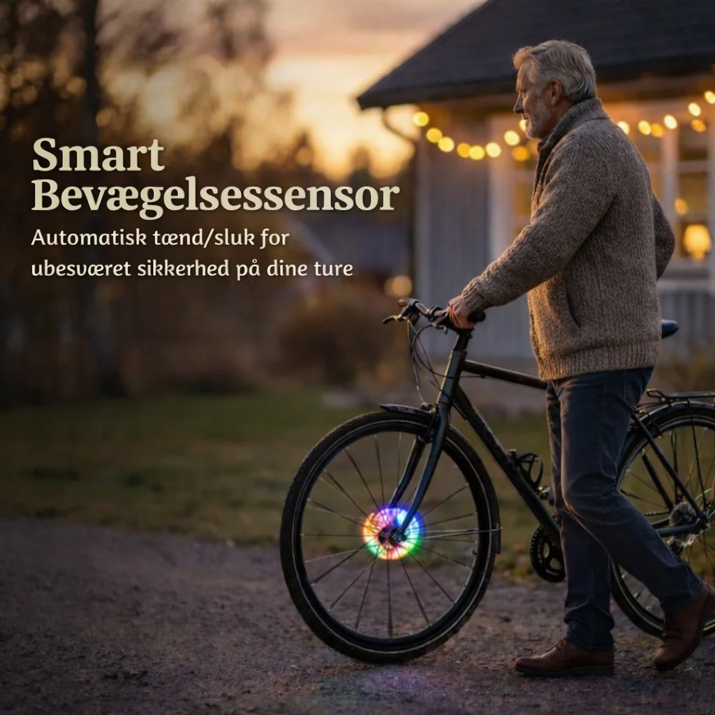 BikeGlød™ – Smart RGB cykelhjulslys med bevægelsessensor - Image 4
