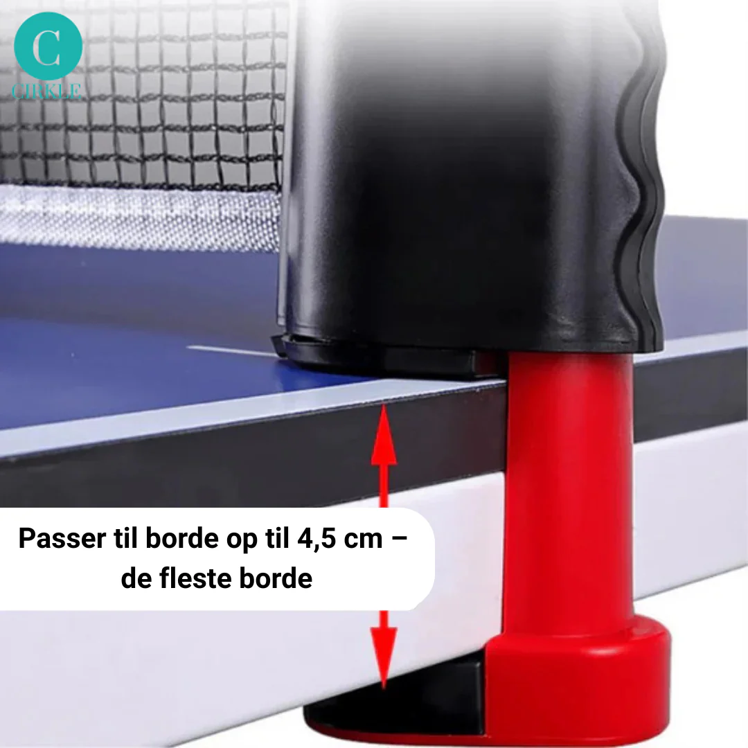 BordBattlen™ – Portabelt bordtennissæt med udtrækkeligt net, bat og bolde - Image 6