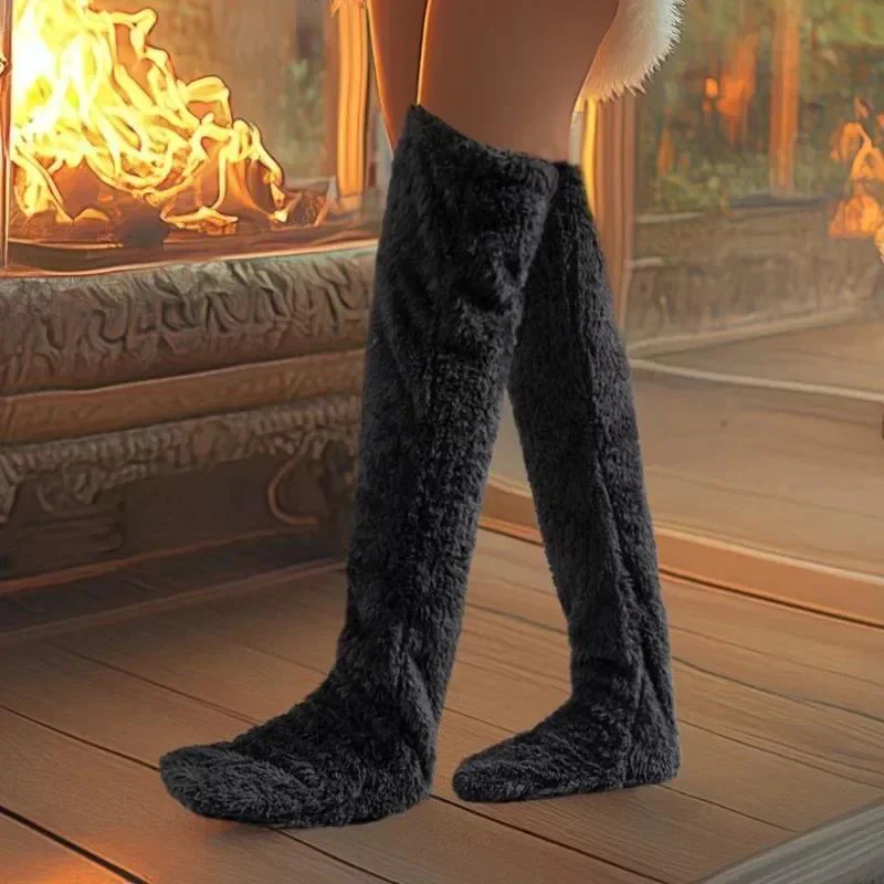 Fluffy Feet – Lange hygge­sokker i blød fleece - Image 3