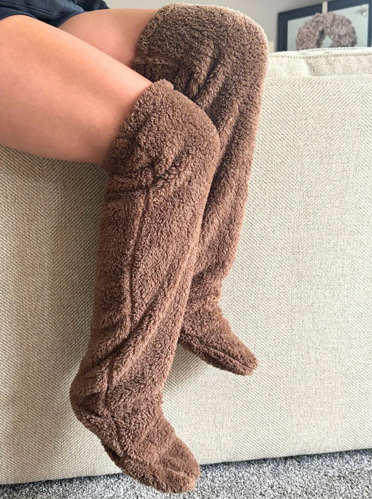 Fluffy Feet – Lange hygge­sokker i blød fleece - Image 4