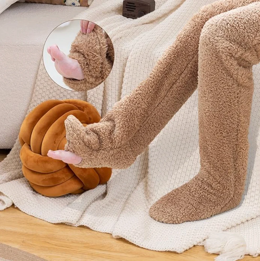 Fluffy Feet – Lange hygge­sokker i blød fleece - Image 6