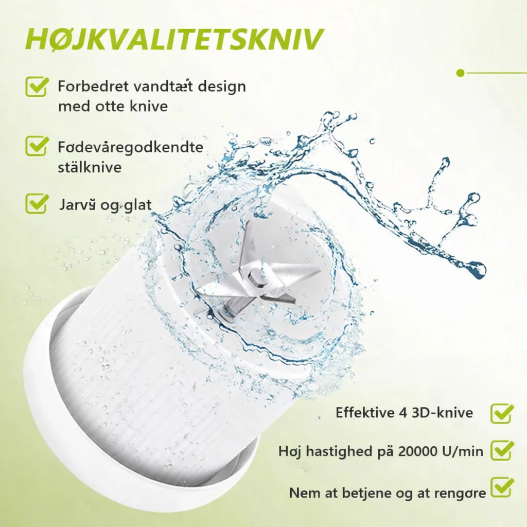 FriskMix™ - Bærbar blender til friske smoothies på farten - Image 5