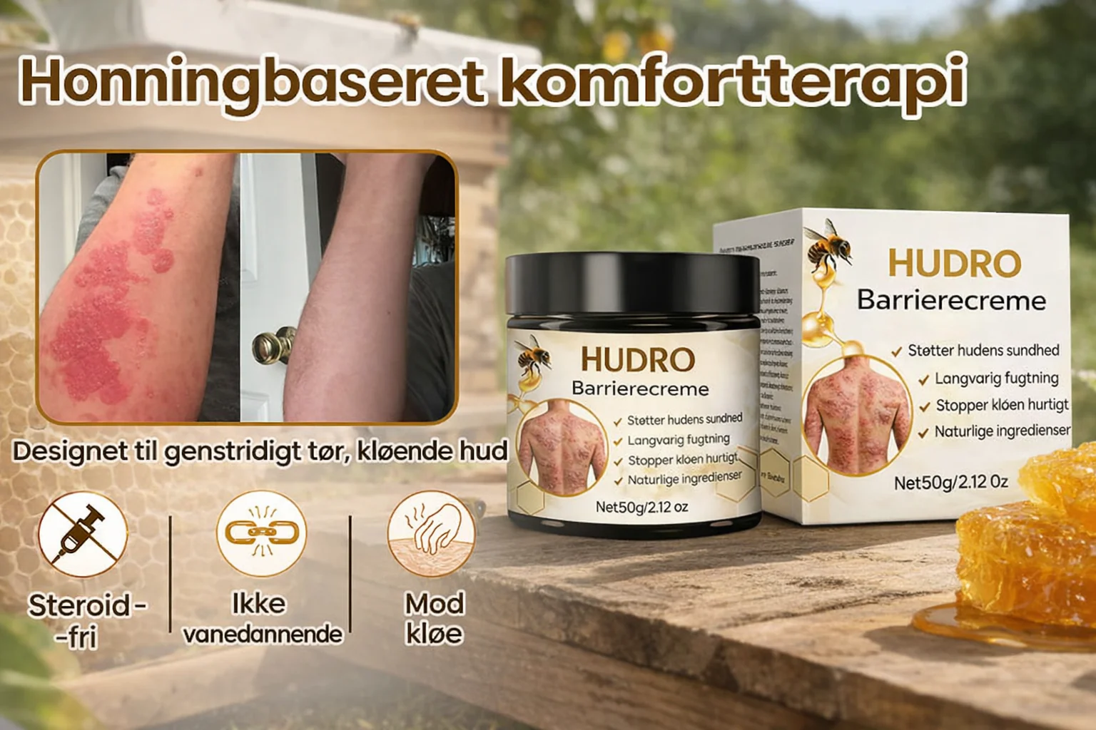 HudRo™ - Genopbyggende Hudbarrierecreme til Tør og Sart Hud - Image 6