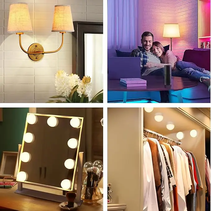 HyggeGlow™  - Trådløs LED-lampe med farver, dæmpning og fuld stemningskontrol - Image 2