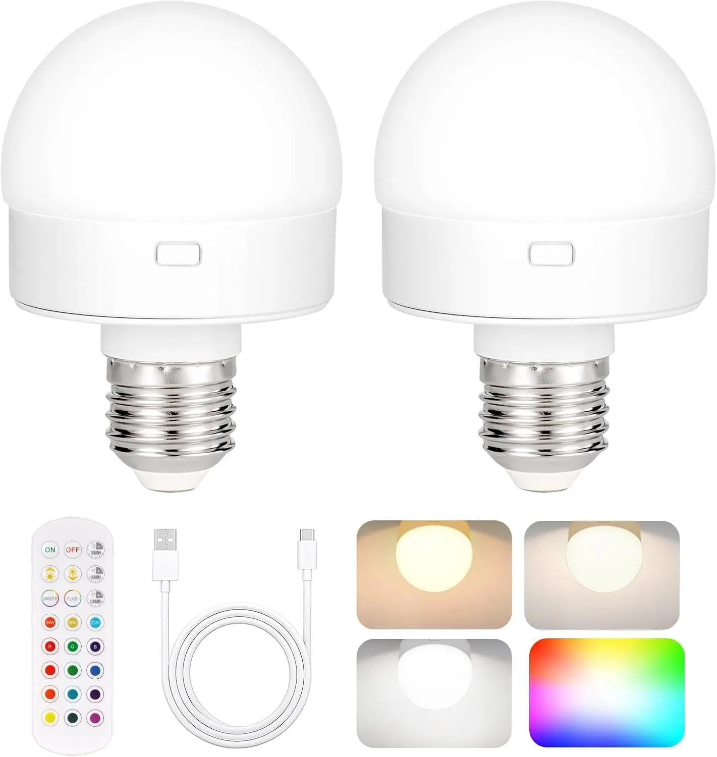 HyggeGlow™  - Trådløs LED-lampe med farver, dæmpning og fuld stemningskontrol - Image 6