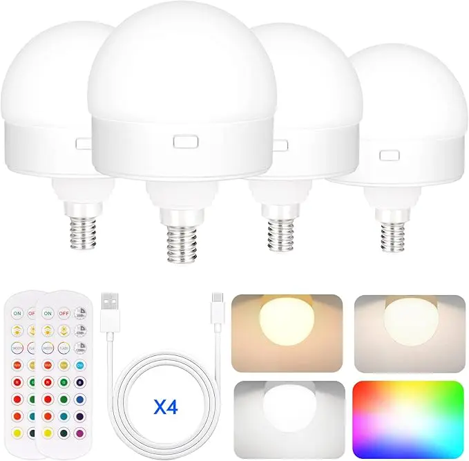 HyggeGlow™  - Trådløs LED-lampe med farver, dæmpning og fuld stemningskontrol - Image 9