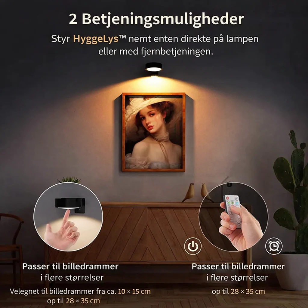 HyggeLys™  – Magnetisk Trådløs Multifunktionel Væglampe (3-pak) - Image 4