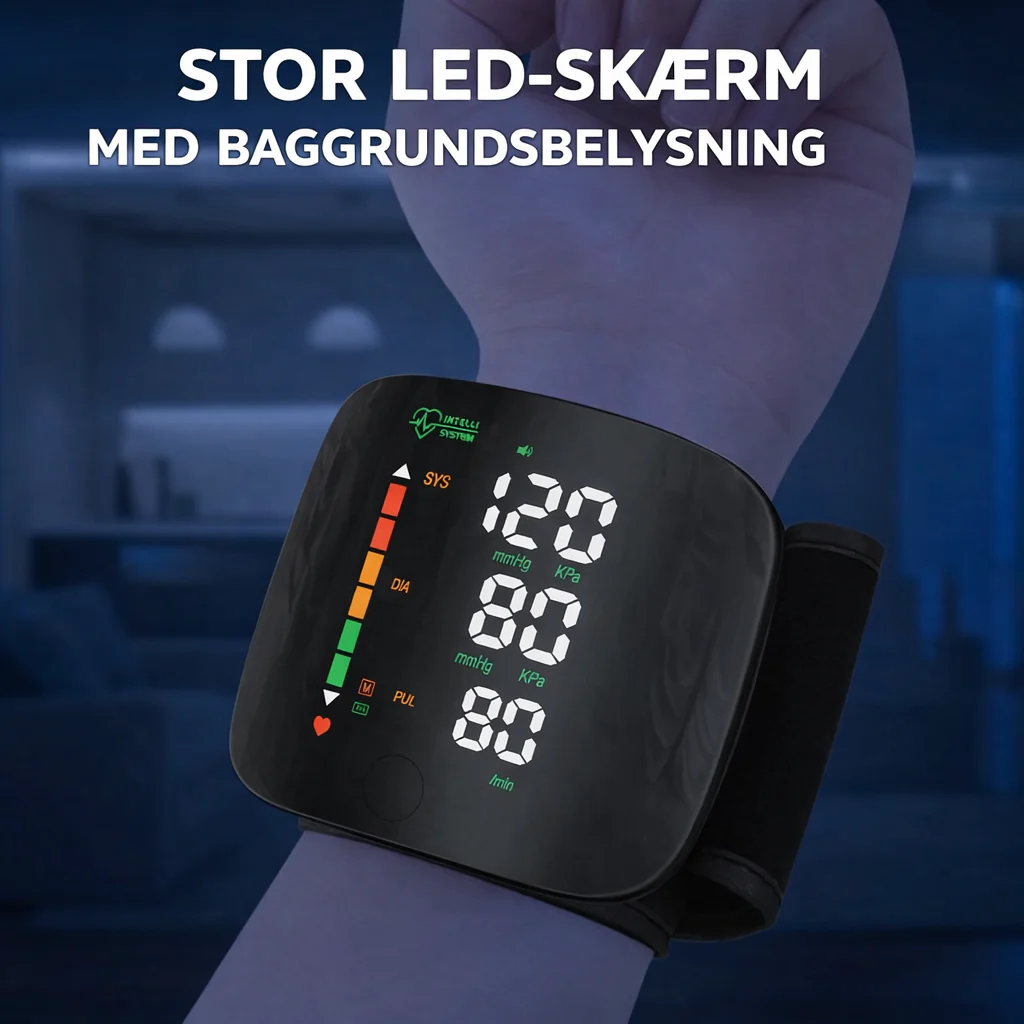 KlarPuls™ | Sikker kontrol over dit blodtryk – blodtryksmåler til håndled - Image 4