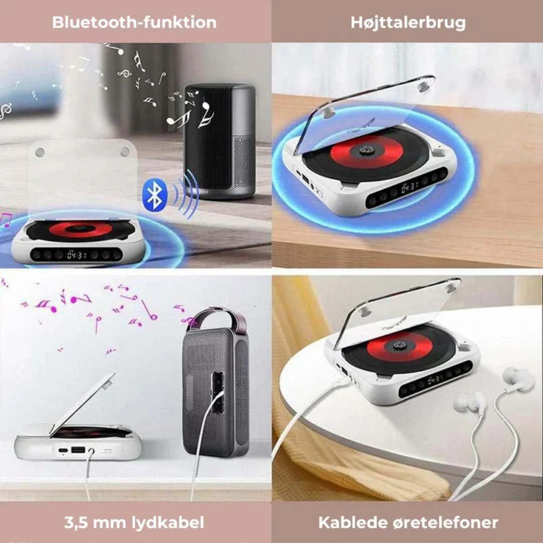 KlarTone CD™ – Trådløs Bærbar CD-Afspiller med Bluetooth - Image 12