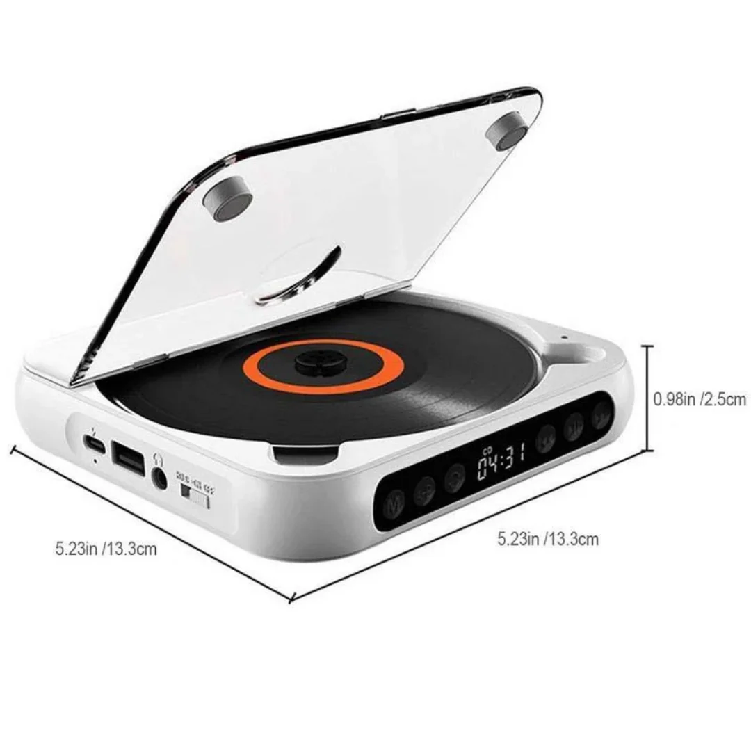 KlarTone CD™ – Trådløs Bærbar CD-Afspiller med Bluetooth - Image 7