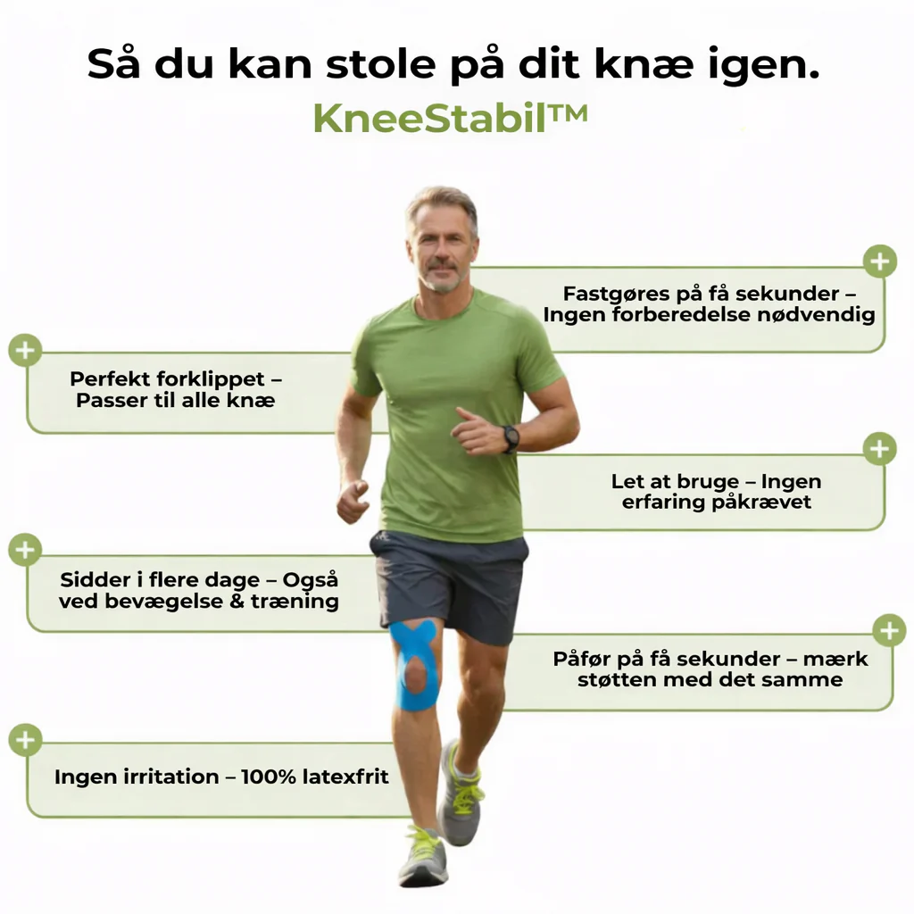 KneeStabil™ – Fleksibel knæstøtte til hverdag og træning - Image 3