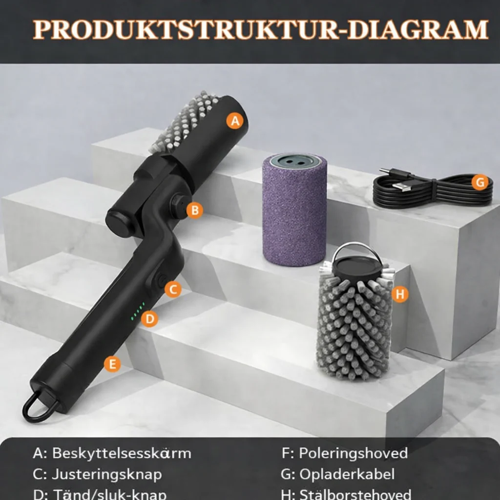 KraftRenser™ – Trådløs elektrisk grillrenser - Image 3