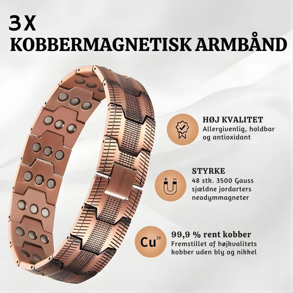 Liveria™ – Eksklusivt Magnetisk Kobber Terapiarmbånd - Image 12