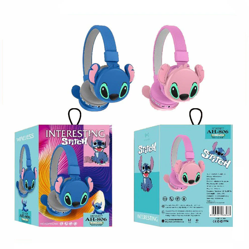 Lyshøre -Trådløse Hovedtelefoner til Børn – Labubu, Stitch eller Spiderman - Image 21