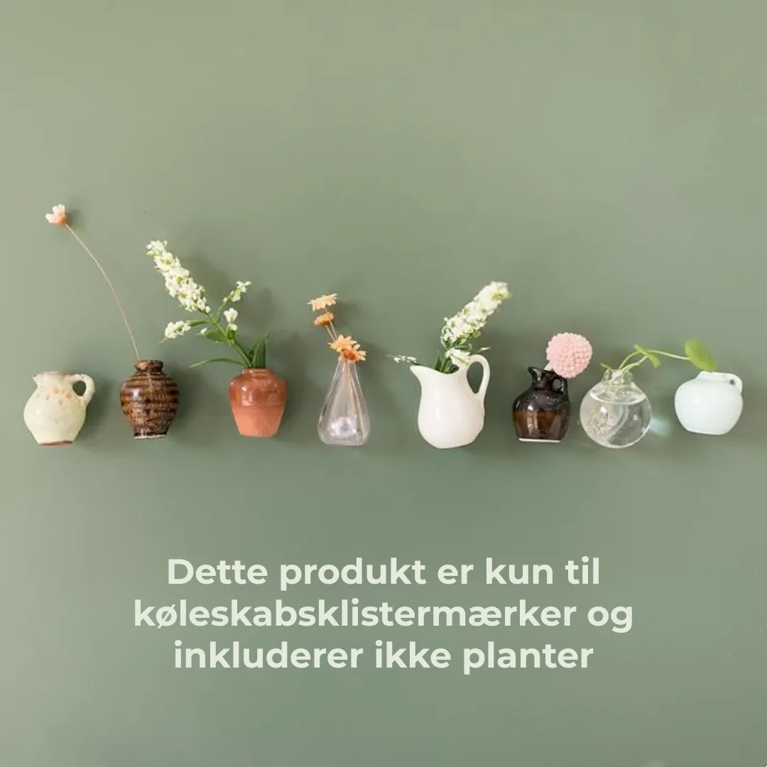 Minivasemagnet™ – Dekorative Keramikmagneter til Hjemmet (Sæt med 8) - Image 11