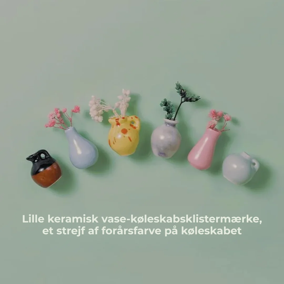 Minivasemagnet™ – Dekorative Keramikmagneter til Hjemmet (Sæt med 8) - Image 14