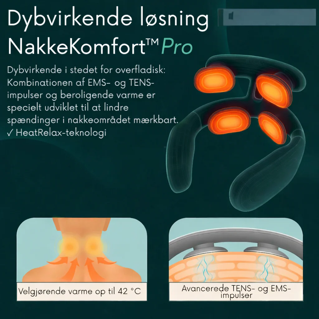 NakkeKomfort™ Pro - Ergonomisk nakkemassasje med varme og EMS-stimulation - Image 3