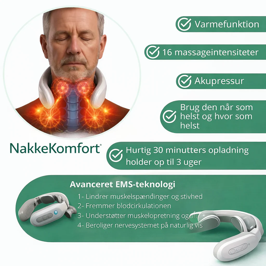 NakkeKomfort™ Pro - Ergonomisk nakkemassasje med varme og EMS-stimulation - Image 4