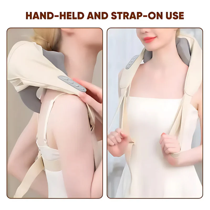 NeckMassager: Beroligende Hede Afslappende Nakke Og Skuldermassageapparat - Image 6