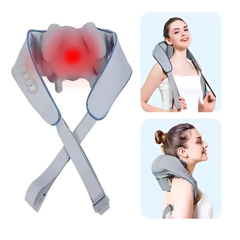 NeckMassager: Beroligende Hede Afslappende Nakke Og Skuldermassageapparat - Image 8