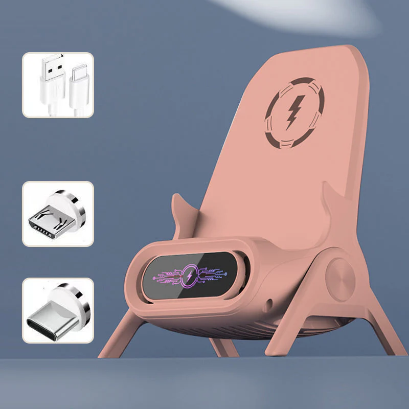 NordCharge™ | Multifunktionel trådløs hurtigoplader med telefonstand - Image 11