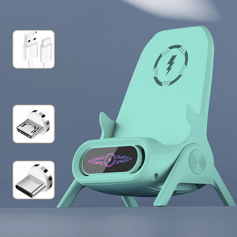 NordCharge™ | Multifunktionel trådløs hurtigoplader med telefonstand - Image 12