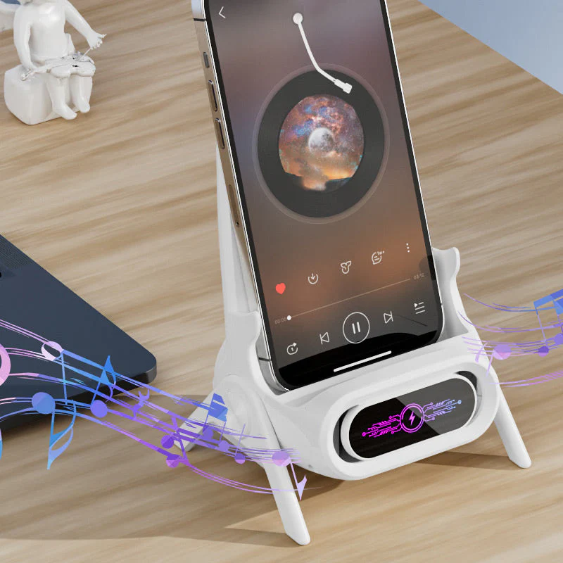 NordCharge™ | Multifunktionel trådløs hurtigoplader med telefonstand - Image 6