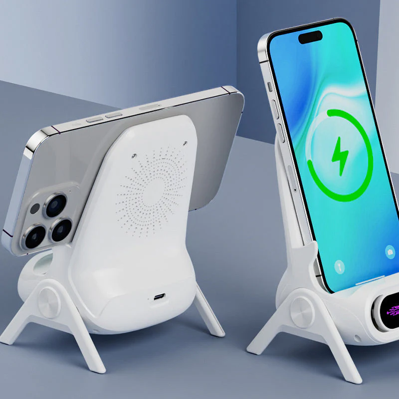 NordCharge™ | Multifunktionel trådløs hurtigoplader med telefonstand - Image 8