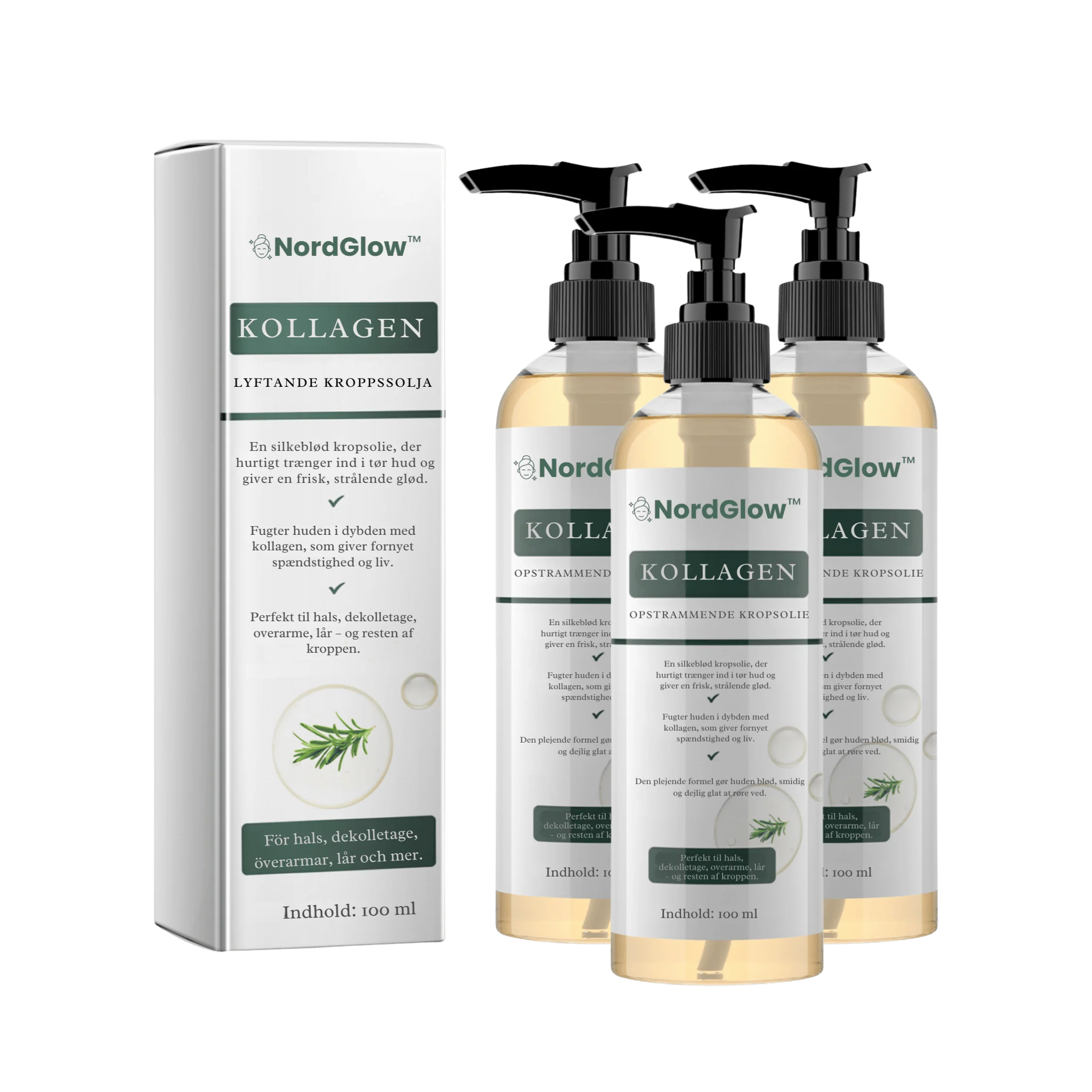 NordGlow™ - Opstrammende kropsolie med kollagenboost - Image 3