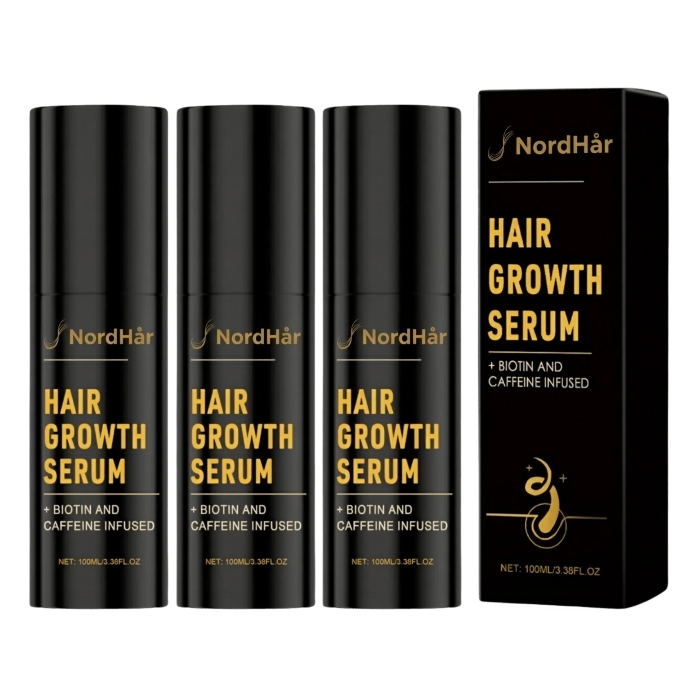 NordHår™ Hårvækstspray | Hjælper med at reducere hårtab og gør dit hår synligt fyldigere på blot 14 dage - Image 3