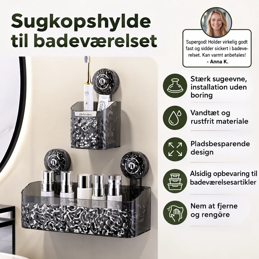 NordHylde™ – Stilren hylde til bad og opbevaring - Image 2