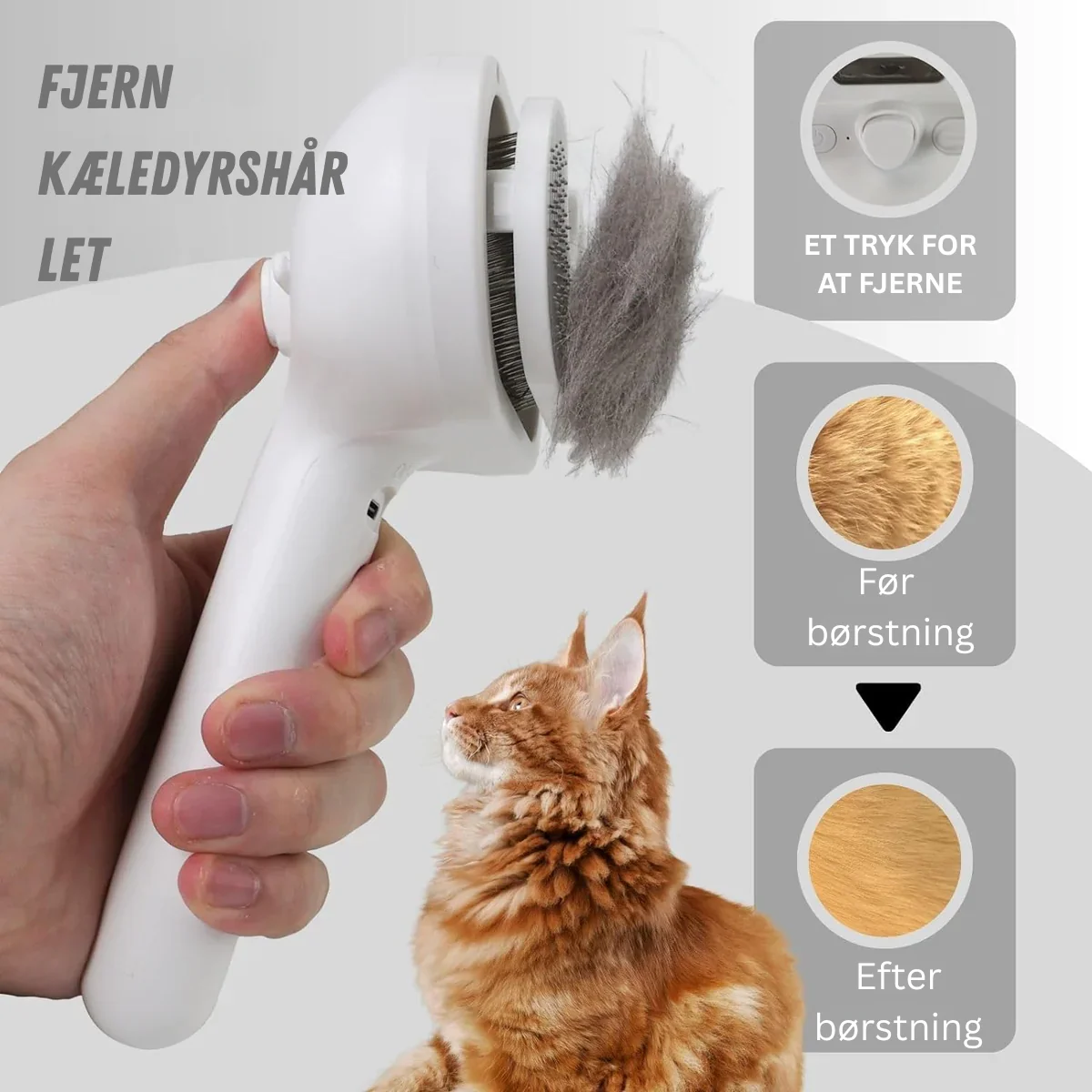 PetCare™ - Kæledyrsbørste med Tågespray og Massage - Image 3