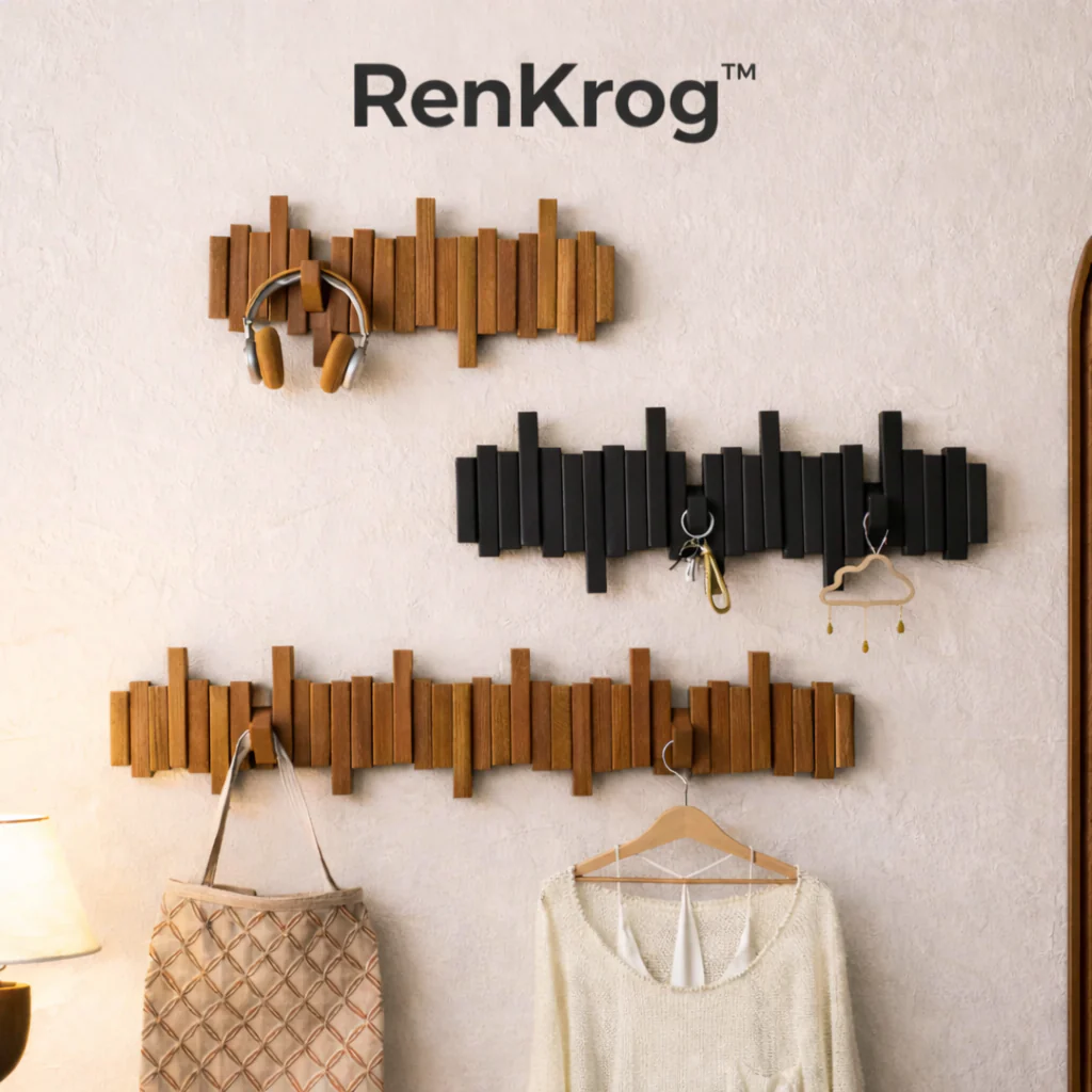 RenKrog™ – Foldbar Vægkrog i Minimalistisk Design