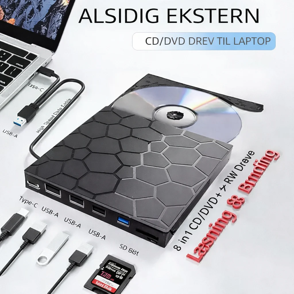 SkivePort™ - Afspil, kopier og gem – alt samlet i én 8-i-1 løsning - Image 4