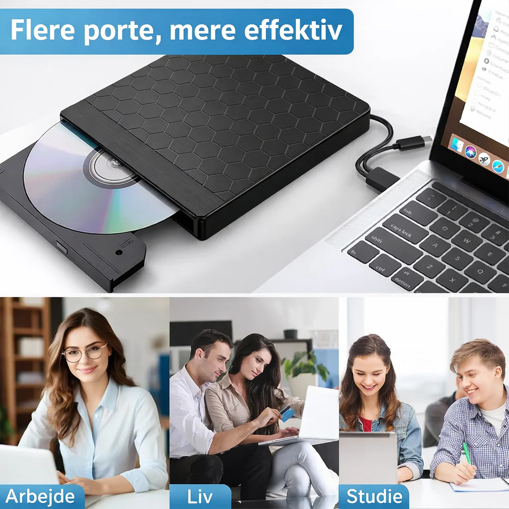 SkivePort™ - Afspil, kopier og gem – alt samlet i én 8-i-1 løsning - Image 5