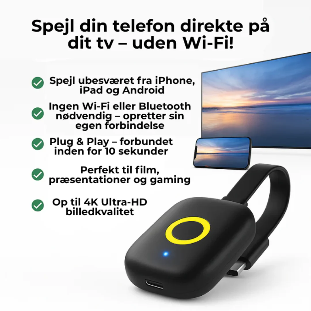 SpejlVen™ – Trådløs Skærmspejling til TV - Image 3