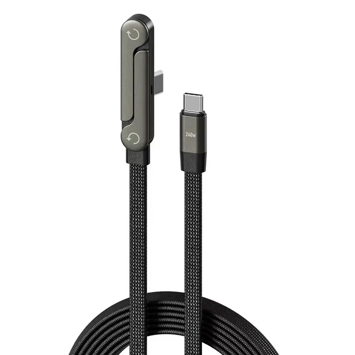 StabilCharge™ – Ergonomisk 2-i-1 opladerkabel med integreret telefonholder - Image 2