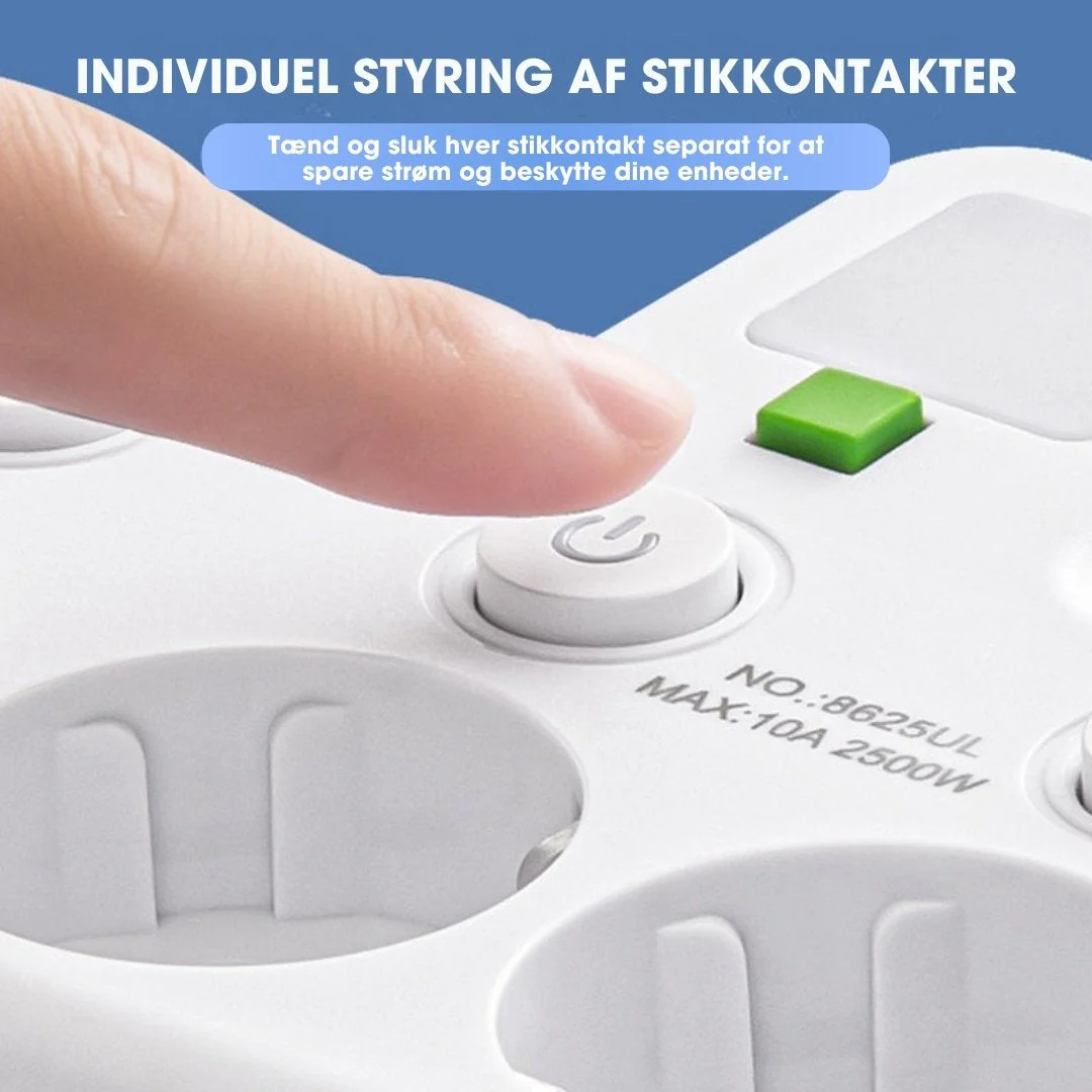 StrømHub™ – Alt-i-én stikdåse med USB-opladning og blødt natlys - Image 4