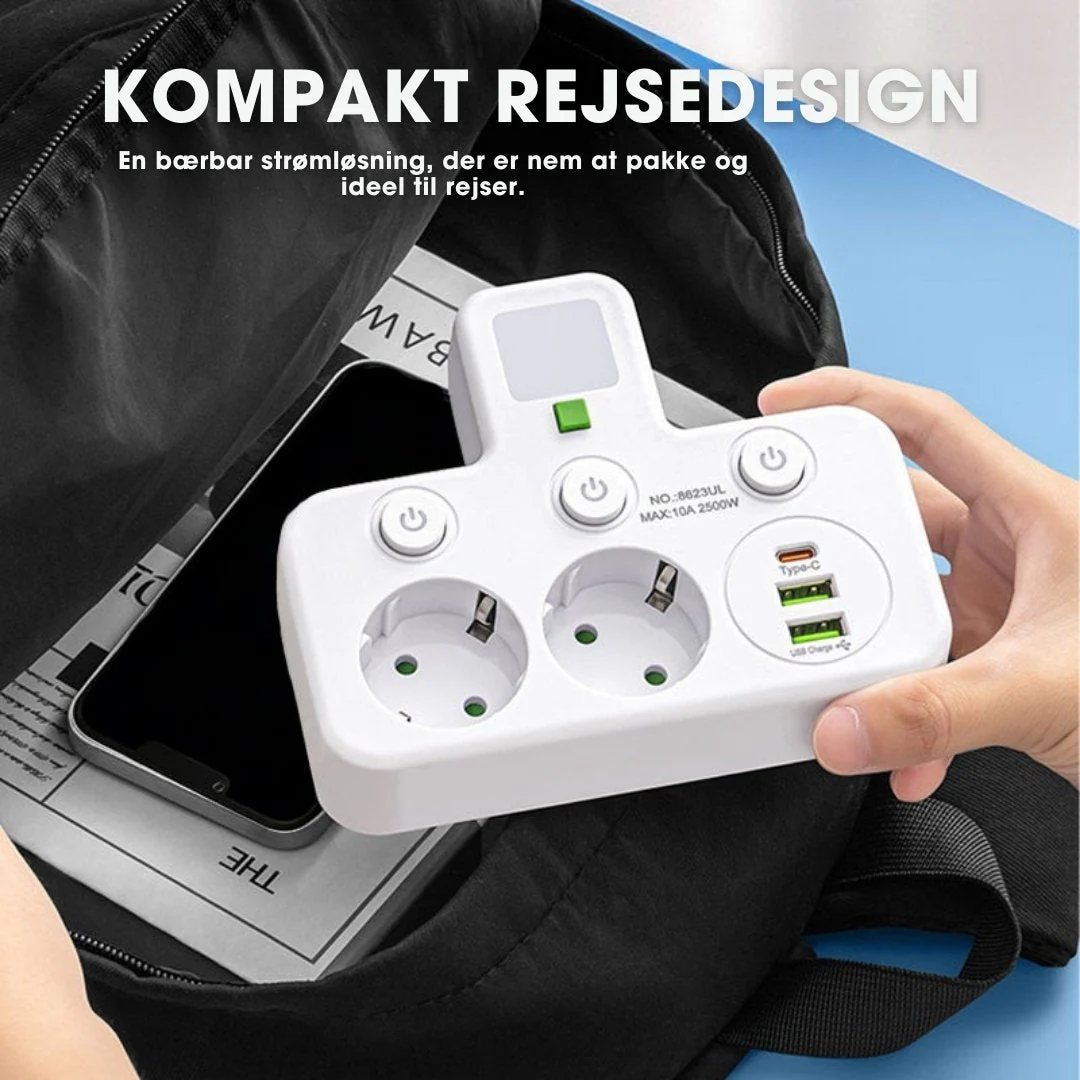 StrømHub™ – Alt-i-én stikdåse med USB-opladning og blødt natlys - Image 8