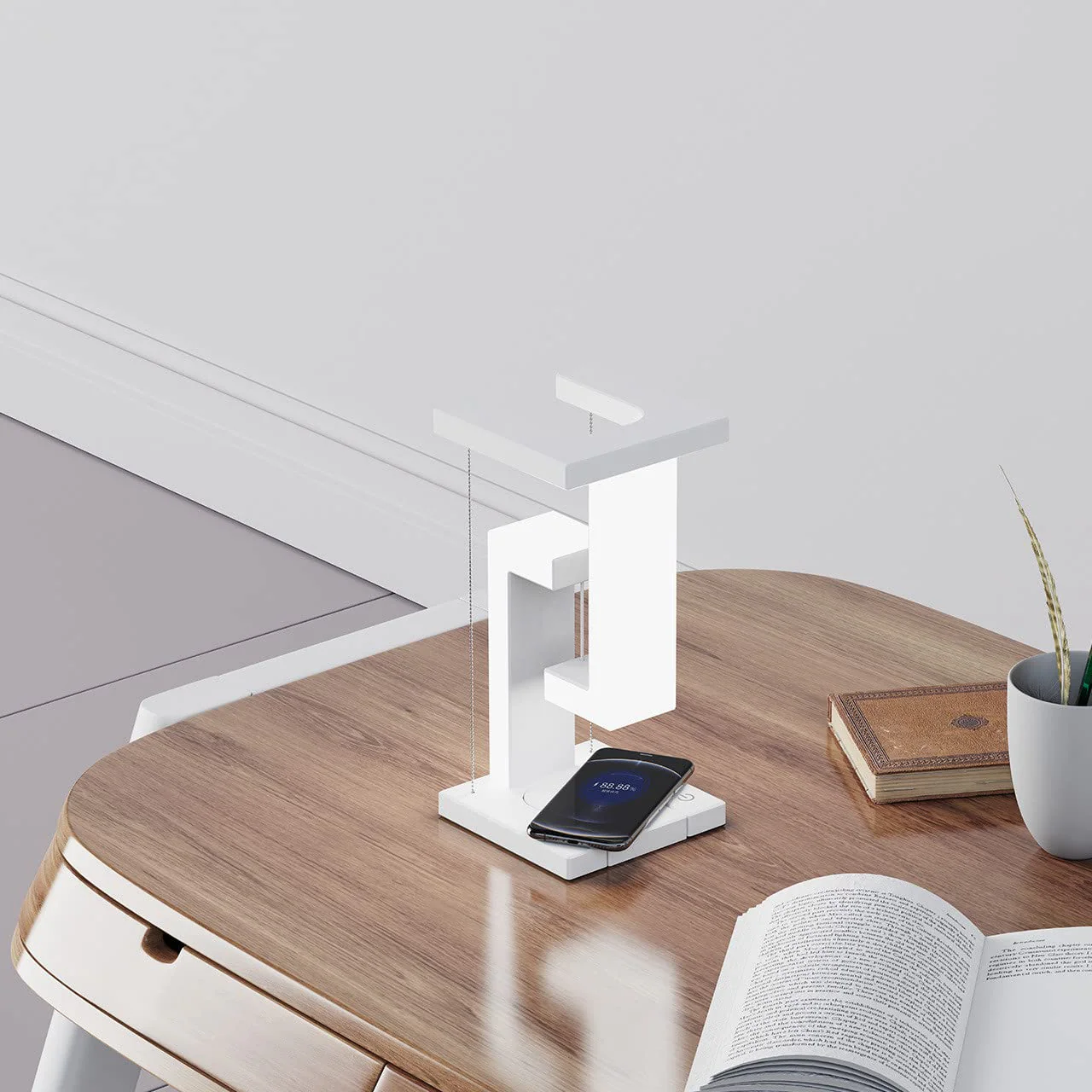 SvævLys™ – Svævende lampe med trådløs smartphone-opladning - Image 5