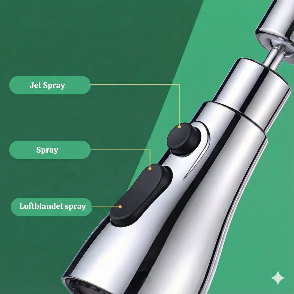 VandFlow™ – Universel 360° Roterende Køkkenhane Forlænger - Image 11