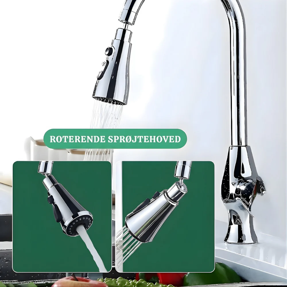 VandFlow™ – Universel 360° Roterende Køkkenhane Forlænger - Image 3
