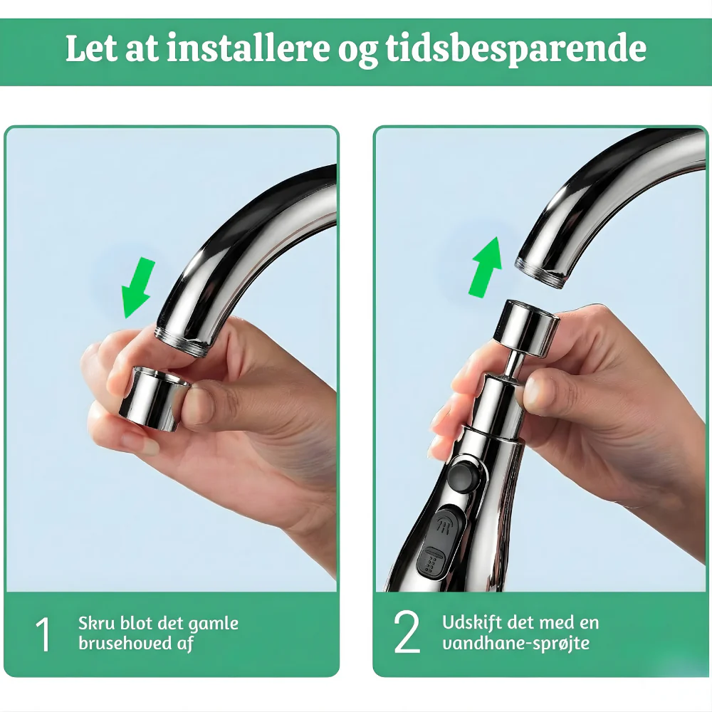 VandFlow™ – Universel 360° Roterende Køkkenhane Forlænger - Image 7