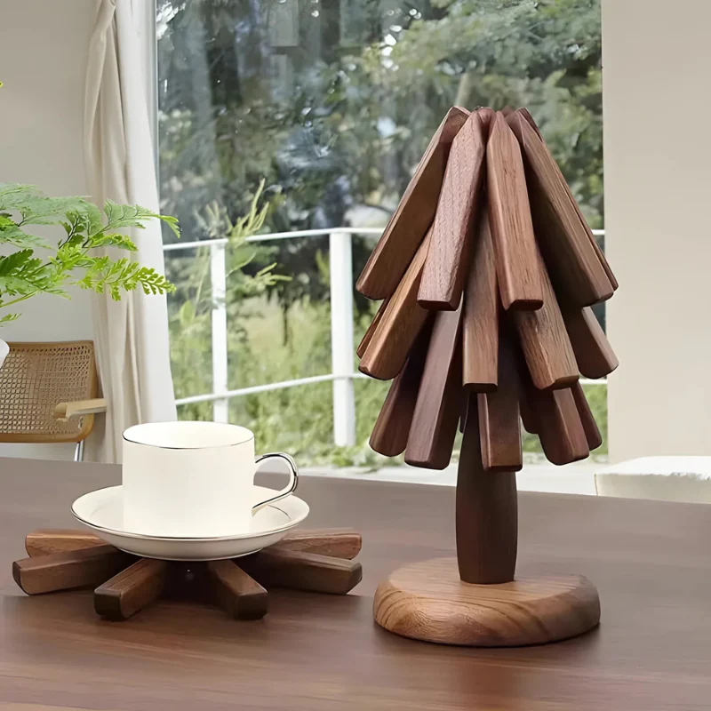 Trivetree™ – Træ Bordskånere & Varmeresistent Bordmåtte - Image 9