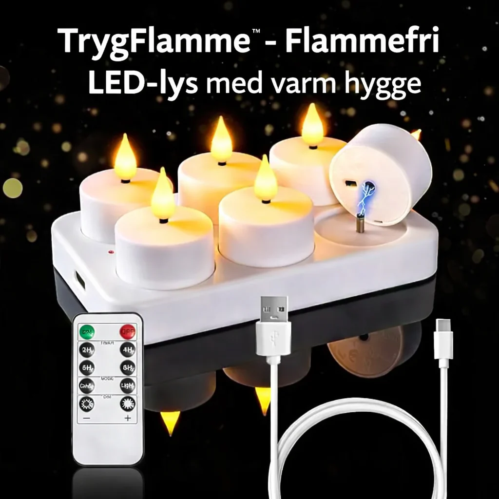 TrygFlamme™ - Flammefri LED-lys med varm hygge - Image 2