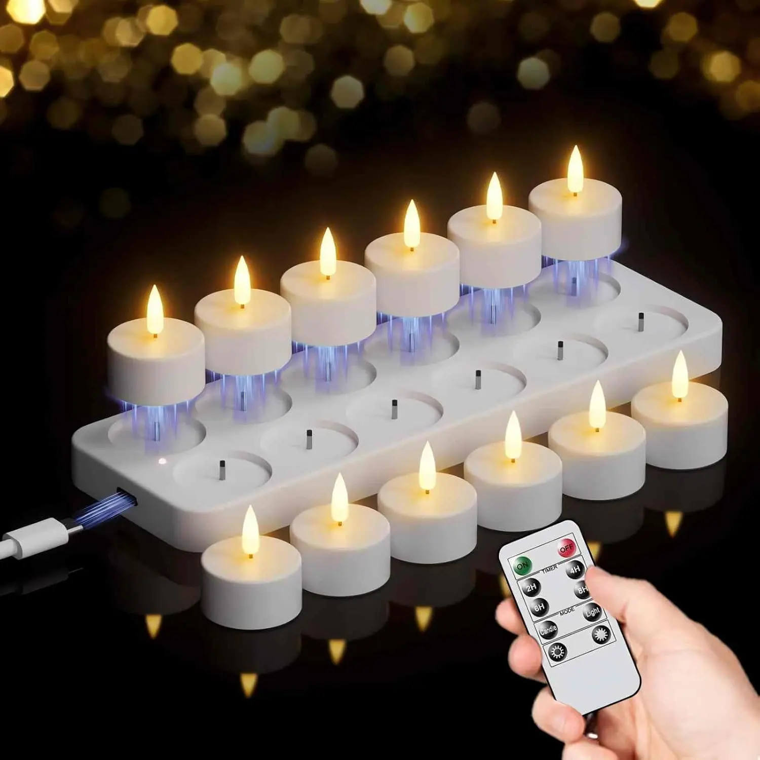 TrygFlamme™ - Flammefri LED-lys med varm hygge - Image 4