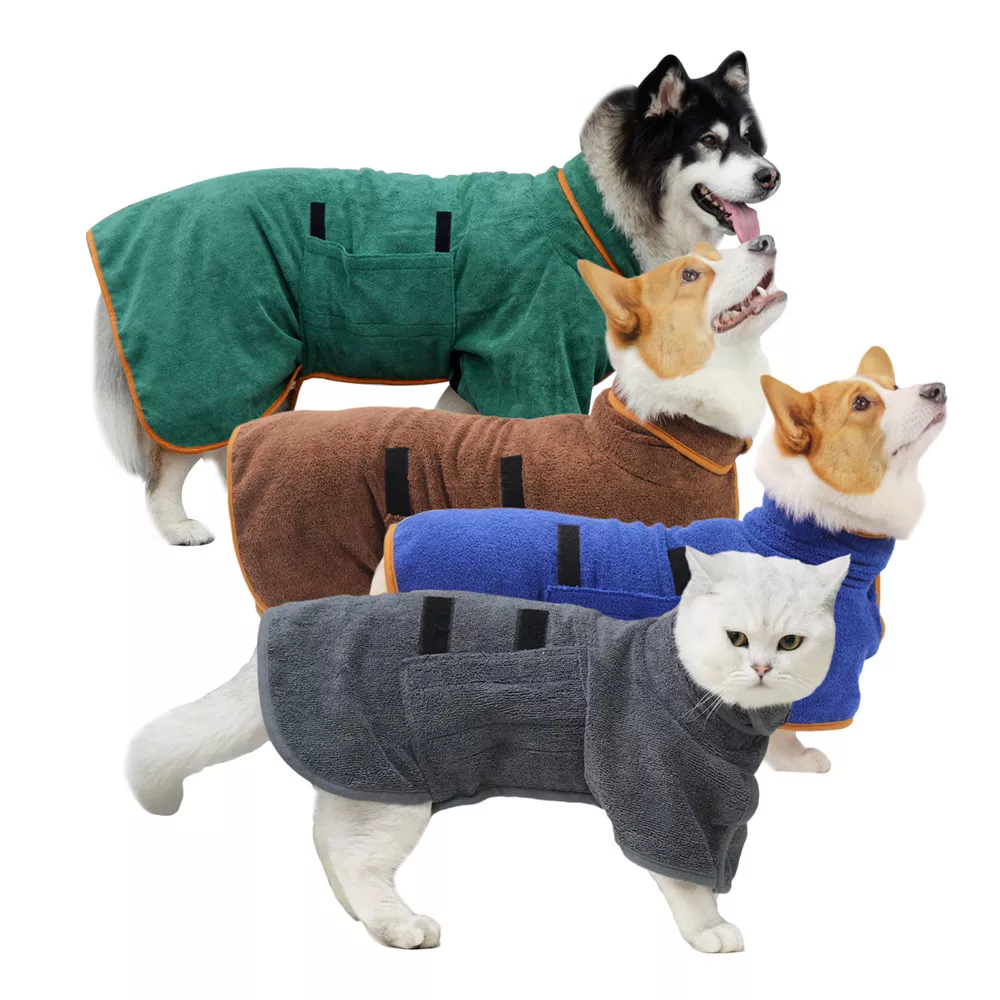 VarmVov™ – Absorberende Hundebadekåbe