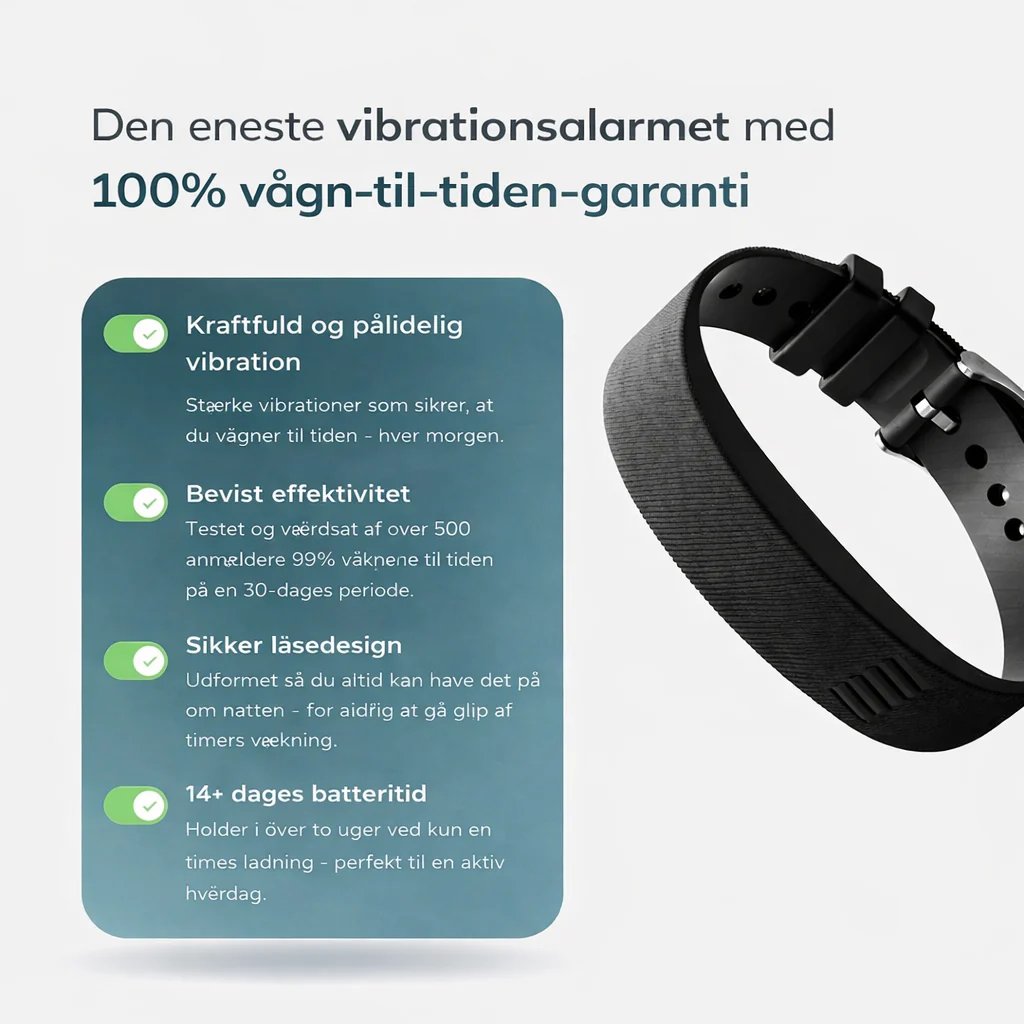 VibeVæk™ – Silent Vibrationsalarm til Rolig Opvågning - Image 2